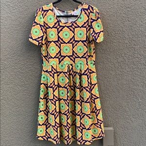 Lularoe Amelia Printed Dress